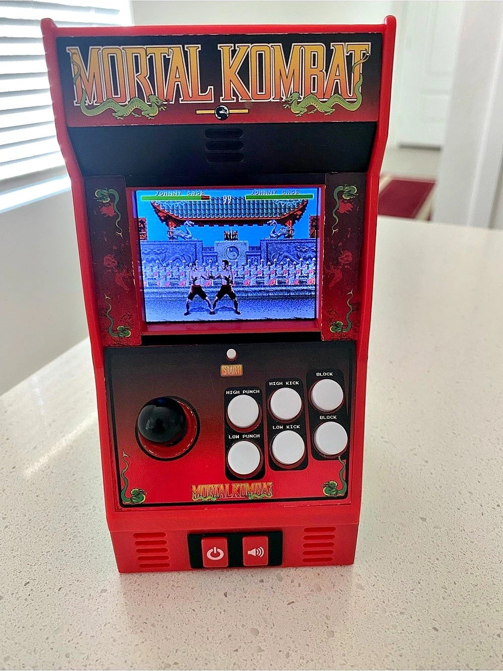 Mortal Kombat Mini Arcade Console Red